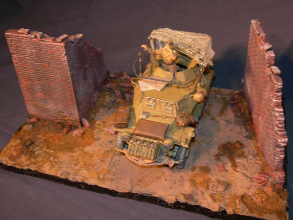 FoG Models 1/35 Scale Village walls Battle damaged wall sections corner and straight