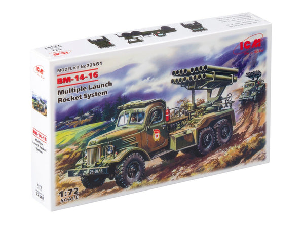 ICM 1/72 Russian BM-14-16, Multiple Launch Rocket System on ZiL-157 base