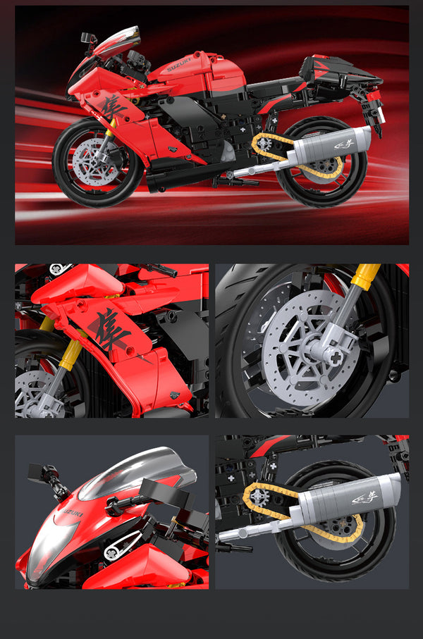 CADA BIKES 1:6 Suzuki Hayabusa Motorbike - 1043 pcs
