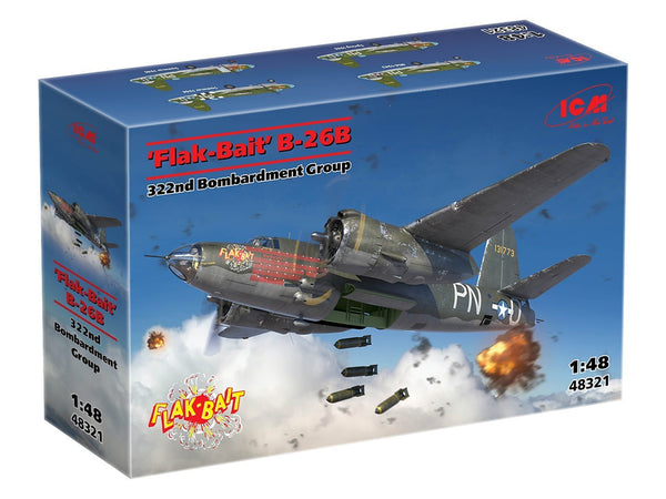 ICM 1/48 B-26B Marauder 'Flak Bait' Bomber, 322nd Bombardment Group