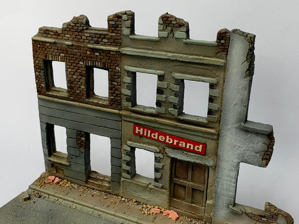 FoG Models 1/35 scale Diorama Base and buildings model kit #1 Base 275mm x 215mm