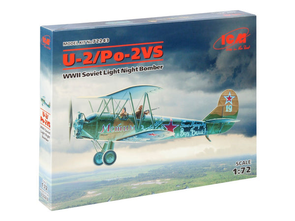 ICM 1/72 WW2 U-2/Po-2VS, WWII Soviet Light Night Bomber (100% new molds)