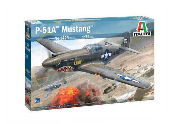 Italeri 1/72 scale WW2 US North-American P-51B Mustang aircraft model kit