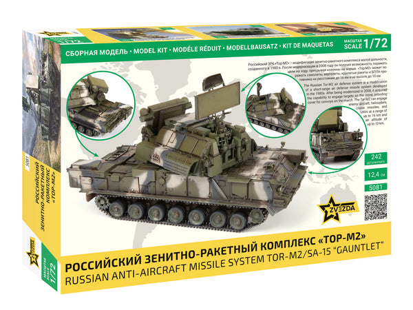 ZVEZDA 1/72 MILITARY Anti-Aircraft Missile System TOR-M2/SA-15 Gauntlet