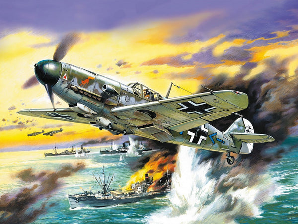 ICM 1/48 scale WW2 Messerschmitt Bf 109F-4/B, WWII German Fighter-Bomber