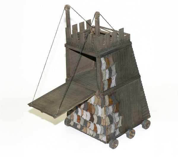 Zvezda 1/72 Scale Medieval Siege Tower plastic model kit wargaming diorama