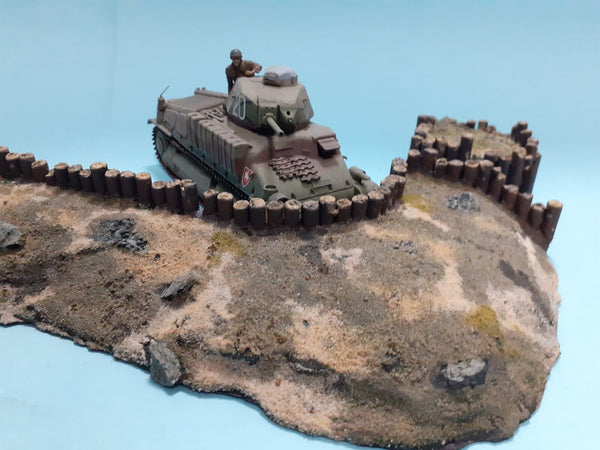 FoG Models 1/35 Gun Emplacement Sections Log retaining wall WW1 WW2
