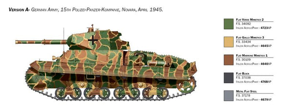 Italeri 1/35 WW2 Italian Carro Armato P40 Italian Heavy Tank