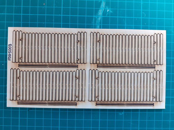 FoG Models 1/35 scale wooden picket fence #2 (4 panels)