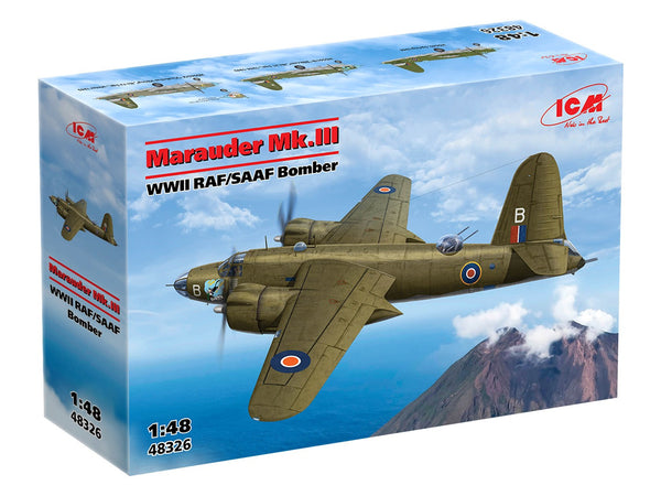 ICM 1/48 WW2 Marauder Mk.III, RAF/SAAF Bomber aircraft kit