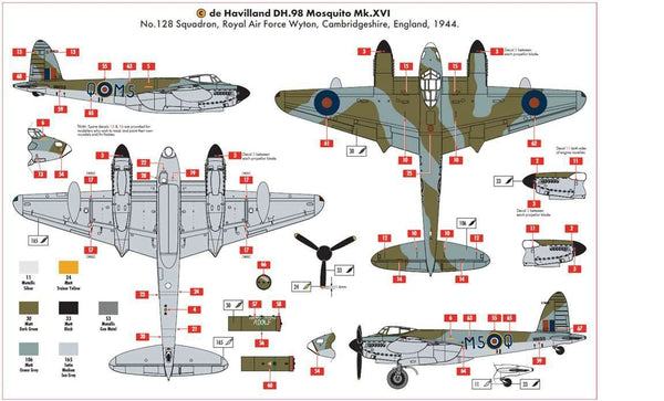 Airfix 1/72 scale WW2 RAF de Havilland Mosquito B.35/TT.35 model kit