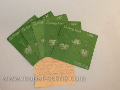 Model Scene - REALISTIC LEAVES 1:35 / 1:32 Palm leaves green - type II
