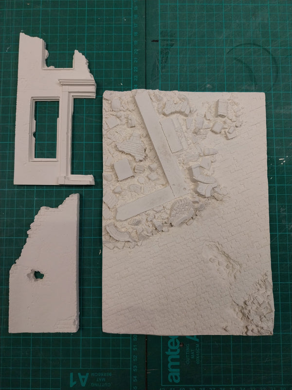 FoG models 1/35 scale House ruin #4 Building and Base size 240mm x 170mm