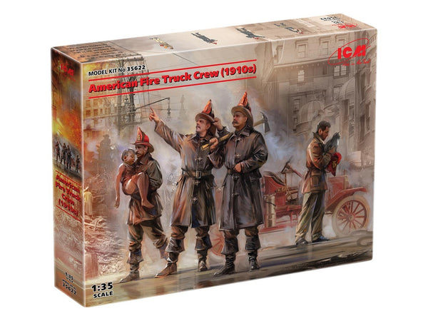 ICM 1/35 American Fire Truck Crew (1910s) 6 Figures