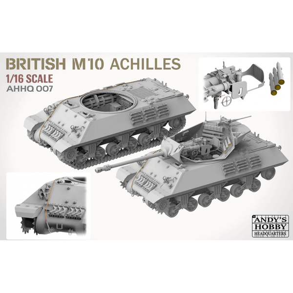 Andy's Hobby Headquarters 1:16 British Achilles M10 IIc Tank Destroyer Model Military Kit **PREORDER**