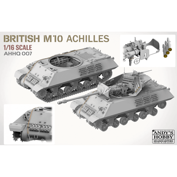 Andy's Hobby Headquarters 1:16 British Achilles M10 IIc Tank Destroyer Model Military Kit