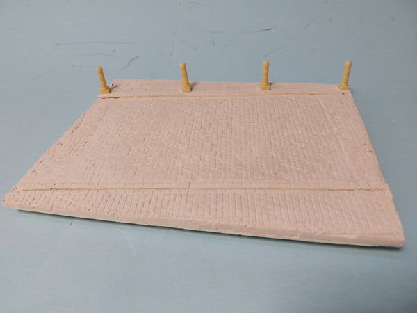 FoG models 1/35 scale Street diorama base 260mm x 205mm With Bollards (B)