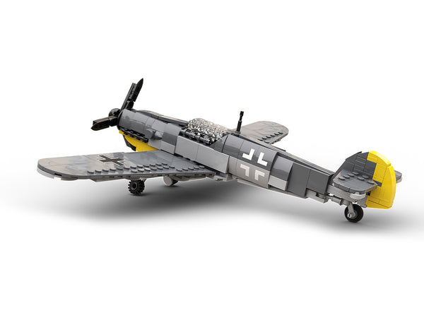 Build Army Brick building model WW2 GERMAN Messerschmitt Bf 109