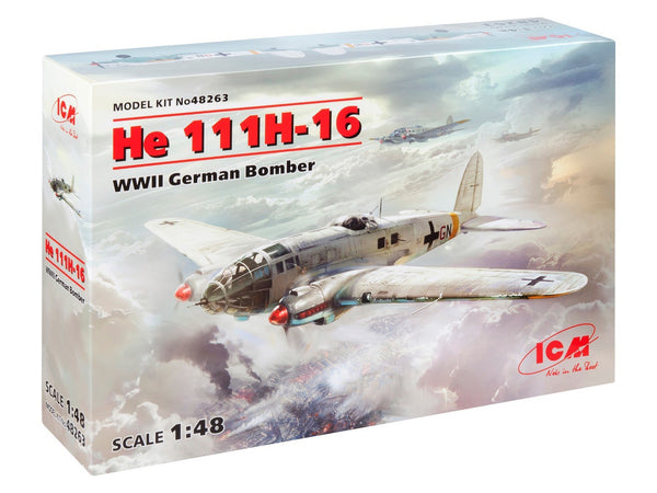 ICM 1/48 WW2 He 111H-16, WWII German Bomber