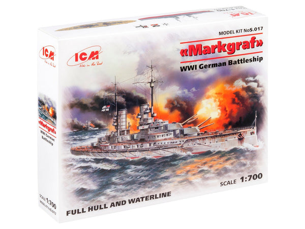 ICM 1/700 'Markgraf', WWI German Battleship