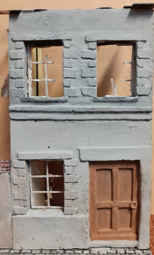 FoG Models 1/35 scale house front facade #1 - 110mm wide x 175mm high
