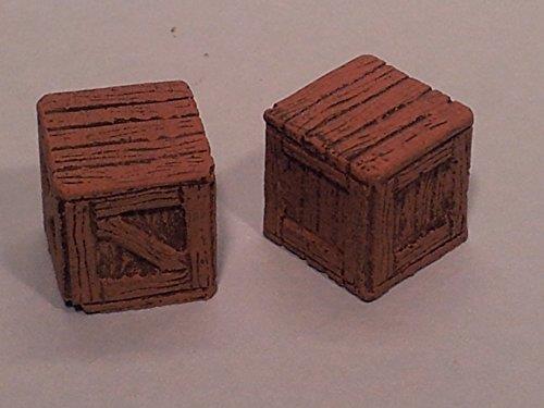 1/35 Scale Small square wooden boxes 4 per pack