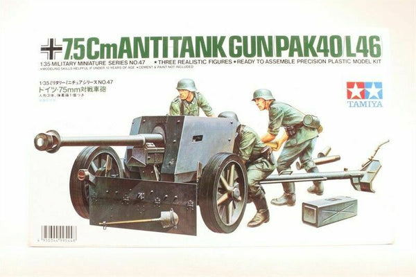 Tamiya 1/35 scale WW2 German 75mm PAK40 L46 Anti Tank Gun