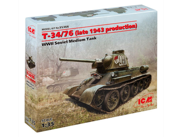 ICM 1/35 WW2 T34/76 (late 1943 production), WWII Soviet Medium Tank