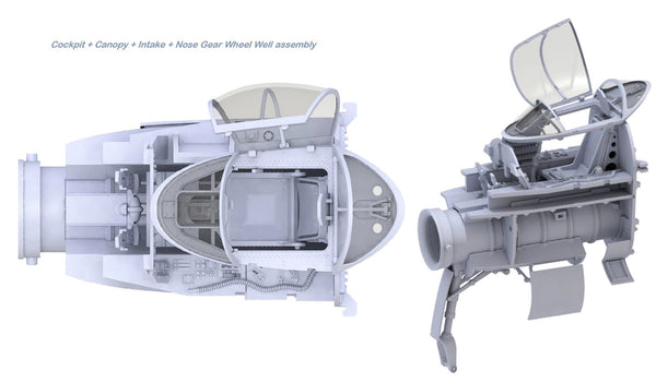 Das Werk 1/32 scale aircraft kit Messerschmitt P.1101 WW2 jet aircraft