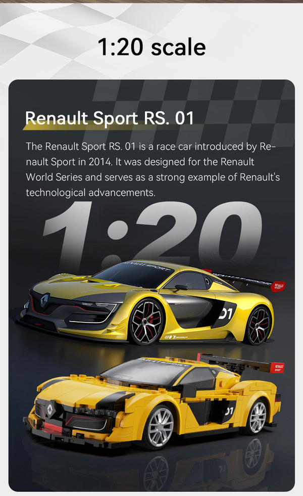 CADA 1:20 MINI CARS 1:20 Renault Sport RS.01 - 294 pcs