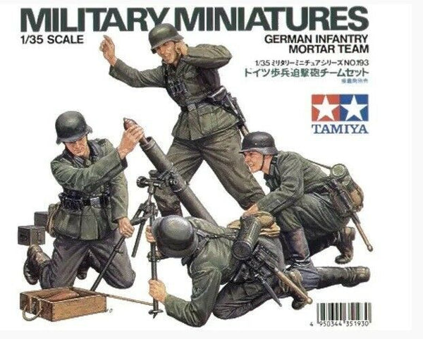 Tamiya 1/35 scale WW2 German Infantry Mortar Team
