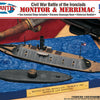 Atlantis Monitor and Merrimack Civil War Set plastic assembly model kit
