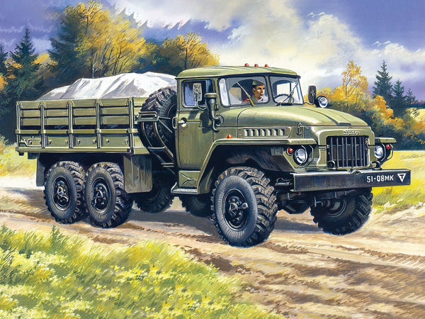 ICM 1/72 Russian URAL-375D, Army Truck