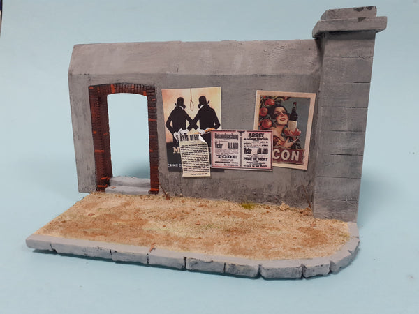 FoG Models 1/35 Industrial gateway diorama model kit 180mm x 85mm