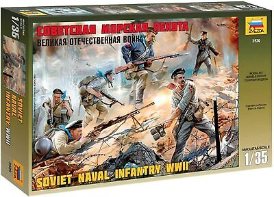 Zvezda 1/35 scale WW2 Soviet Naval Infantry WWII
