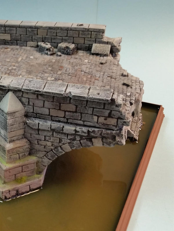 FoG Models 1/35 scale Destroyed Stone River Bridge #1