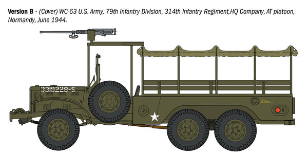 Italeri 1/35 scale MILITARY WW2 US Dodge WC62 1½ ton 6x6 Truck