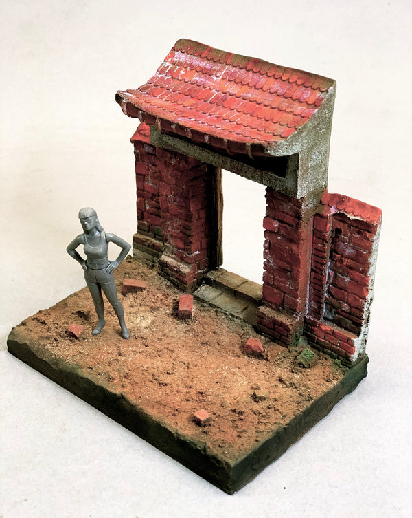 FoG Models 1/35 scale Oriental Gate Vietnam Burma diorama display base