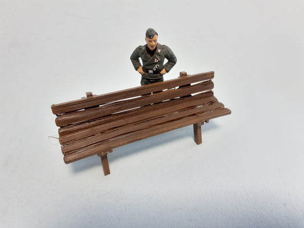 FoG Models 1/35 scale 3D printed park public bench diorama accessory