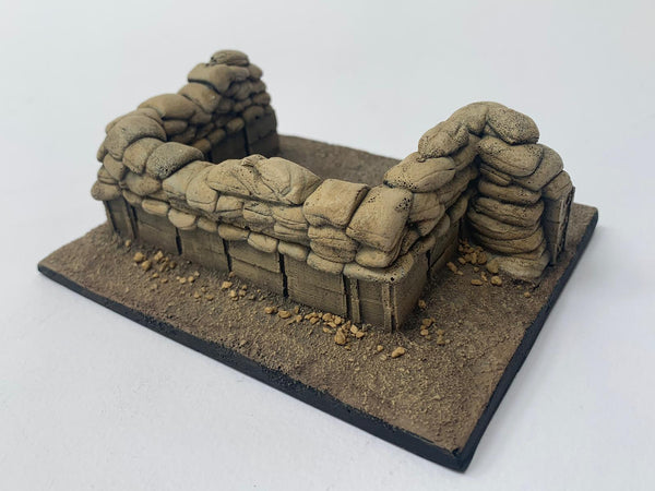 FoG Models 1/35 Scale Vietnam Sandbag emplacement. 125mm x 100mm