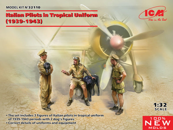 ICM 1/32 WW2 Italian Pilots in Tropical Uniform (1939-1943)
