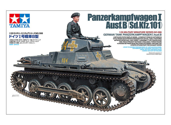 TAMIYA 1/35 WW2 German Pz.Kpfw. I Ausf.B tank panzer 1