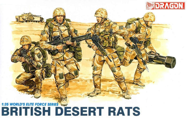 Dragon 1/35 Scale Modern British Desert Rats figure kit