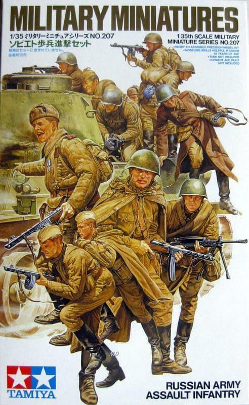 Tamiya 1/35 scale WW2 Soviet Russian Army Assault Infantry