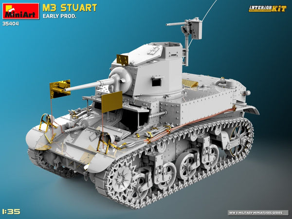 Miniart 1/35 WW2 US M3 STUART EARLY PROD. INTERIOR KIT