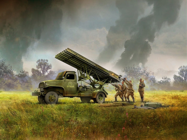 ICM 1/35 WW2 Russian BM-13-16 on G7107 Chassis with 4 Soviet Crew Figures