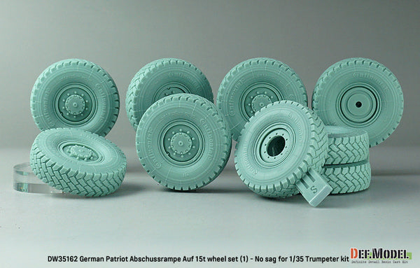 DEF Models 1/35 scale German Patriot Abschussrampe auf 15t mil gl Br A1 wheel set (1) for lifted up (for 1/35 Trumpeter kit)