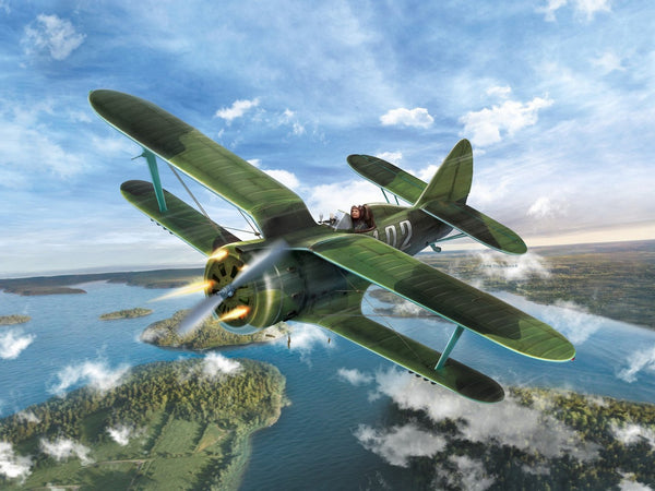 ICM 1/32 WW2 I-153 Chaika WWII Soviet Fighter