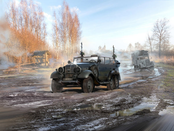 ICM VEHICLES 1:72 WW2 Type G4 Partisanenwagen with MG 34, WWII German Vehicle