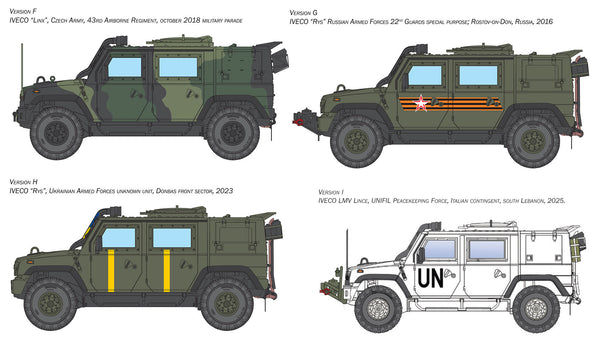 Italeri 1/35 MILITARY Iveco VTLM Lince Infantry Mobility Vehicle